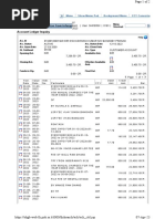 Account Ledger Inquiry: Menu Show Memo Pad Background Menu CCY Converter