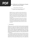 Perception of Harmonic and Inharmonic Sounds: Results From Ear Models