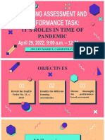 Lac PPT Learning Assessment Performance Task