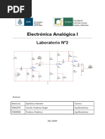 Electrónica Analógica I: Laboratorio N°2