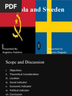 Angola and Sweden: Presented By: Angielou Palatino Presented To: Hilarion Elegado