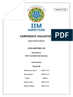 Corporate Valuation: Tata Motors LTD