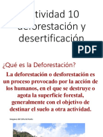 Actividad 10 Deforestación y Desertificación