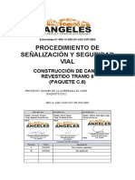 Procedimiento de Señalización Y Seguridad Vial: Construcción de Canal Revestido Tramo 6 (Paquete C.6)