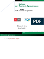 Splines: Fundamentos y Teor Ia de Aproximaci On: Tema 1: Espacios de Funciones de Tipo Spline