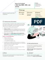 Vulneración de Los DD. HH. en Nuestro Entorno: Instrucciones para Actividad