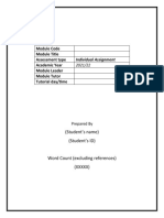 Module Code Module Title Assessment Type Academic Year Module Leader Module Tutor Tutorial Day/time