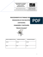 Procedimento de Trabajo Seguro: Rebanadora de Pan Industrial (Cortadora)