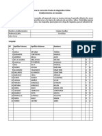 Sistema de Corrección Prueba de Diagnóstico Online Establecimientos Sin Conexión