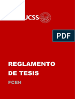 Reglamento de Tesis