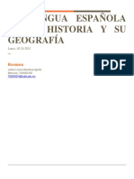 La Lengua Española en Su Historia y Geografía