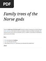 Family Trees of The Norse Gods: Nordic Mythology Eddic