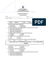 GENERAL MATHEMATICS 11 2nd Quarter Exam