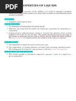 Properties of Liquids