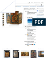Gran Tríptico de Icono Ortodoxo Griego Antiguo Auténtico Siglo 18 T3