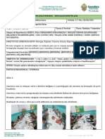 Plano de Aula Semanal - Educação Infantil (Ei)