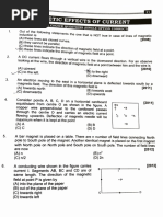 Magnetic Effect of Electric Current Pyqs Nsejs