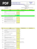 Sheq Management System: 5 Full Compliance 3 Working Towards Cmpliance 0 Non Compliance