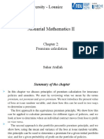 Actuarial Mathematics II: Notre Dame University - Louaize