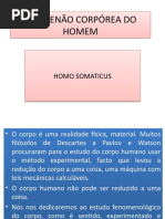 A Dimenão Corpórea Do Homem