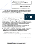 Pauta de Demandas de Grande Necessidade para Quintas Do Rio Maranhão