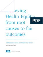 Achieving Health Equality