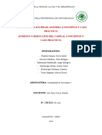 Órganos de La Sociedad Anónima (Conceptos y Caso Práctico) - Aumento y Reducción Del Capital (Conceptos y Caso Práctico) - 1