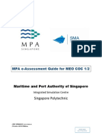 Singapore Polytechnic: MPA E-Assessment Guide For MEO COC 1/2