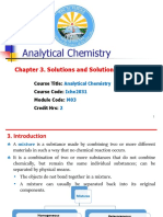 Chapter 3 - Solutions and Solution Preparation