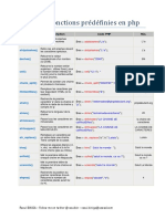 Quelques Fonctions Prédéfinies en PHP