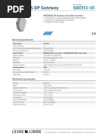 Gateway PROFIBUS 680113-01 Datasheet en