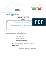 Le Dimensionnement D'un Convertisseur de Fréquence