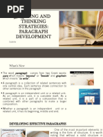 1 - Reading and Thinking Strategies