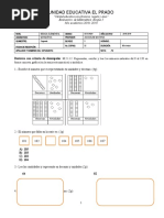 Evaluación de Mate Bloque 5 2018 - 2019