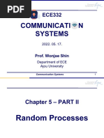 Communicati N Systems: Prof. Wonjae Shin