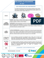 Charla Diaria de Pre Inicio #019 - USO ADECUADO DE RESPIRADOR