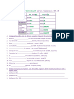 Verb Review Worksheet All French 1