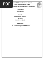 Universidad Juárez Autónoma de Tabasco "Estudio en La Duda, Acción en La Fe" División Académica de Ciencias Económico Administrativo