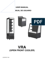 (Open Front Cooler) : User Manual Manual de Usuario