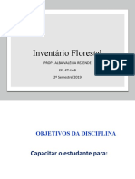 Inventário Florestal: Prof - Alba Valéria Rezende Efl-Ft-Unb 2º Semestre/2019