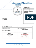 Data Structures and Algorithims: Lab Report