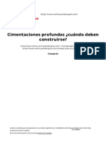 Cimentaciones Profundas ¿Cuándo Deben Construirse - Construyendo Seguro