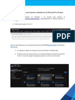 Manual de Usuario Como Ingresar A Plataforma de Microsoft