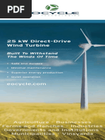 25 KW Direct-Drive Wind Turbine: Built To Withstand The Winds of Time