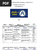 2do Geografía Planificacion Anual 2°geografia 2022