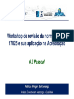 ISO IEC 17025 - 6.2 - Pessoal