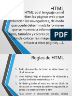 Reglas de HTML - 1ero