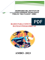 Base Concurso de Danza Aniversario - 2023