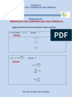 Práctica 01 Despejar Una Variable