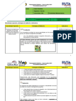 Plan Ciencias Tercero Marzo 2023